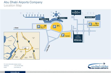 abu dhabi airport terminal a map.